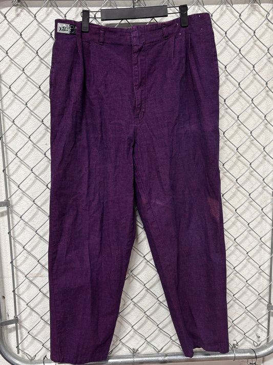 Vintage XTC Purple Baggy Skater Grunge Pants Size 34x27