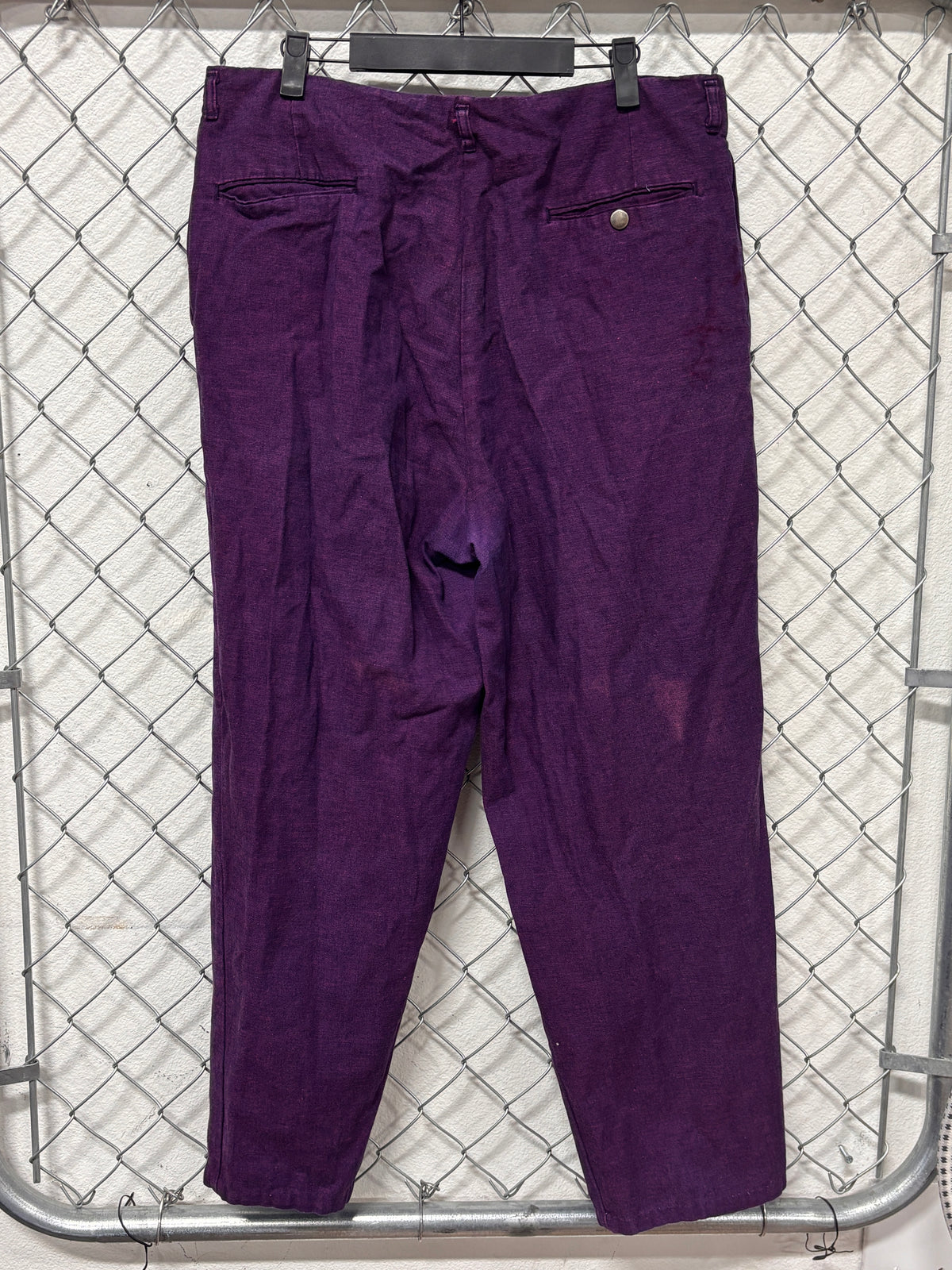 Vintage XTC Purple Baggy Skater Grunge Pants Size 34x27