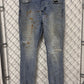 Ksubi Light Wash Rust Stained Chitch Slim Fit Jeans Size 33x32
