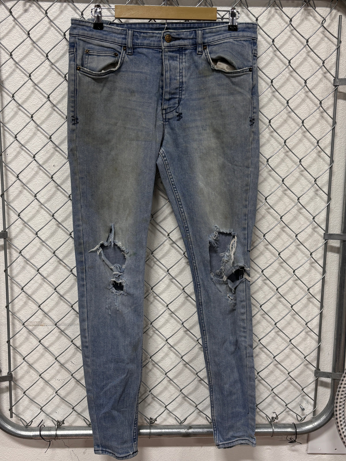 Ksubi Chich Slim Fit Denim Jeans Size 34x32