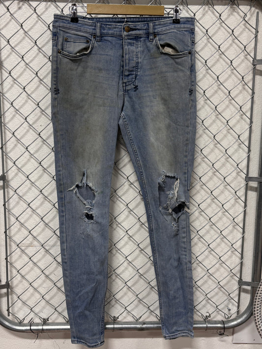 Ksubi Chich Slim Fit Denim Jeans Size 34x32
