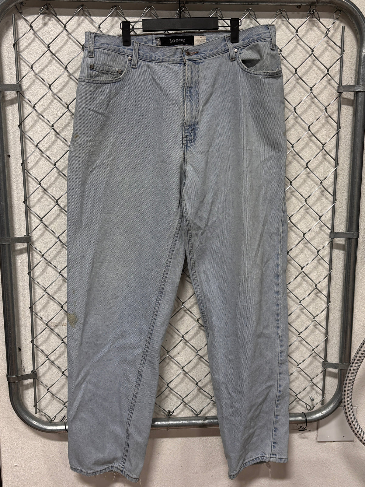 Vintage Levi's Silver Tab Loose Fit Baggy Light Wash Denim Jeans Size 36x34