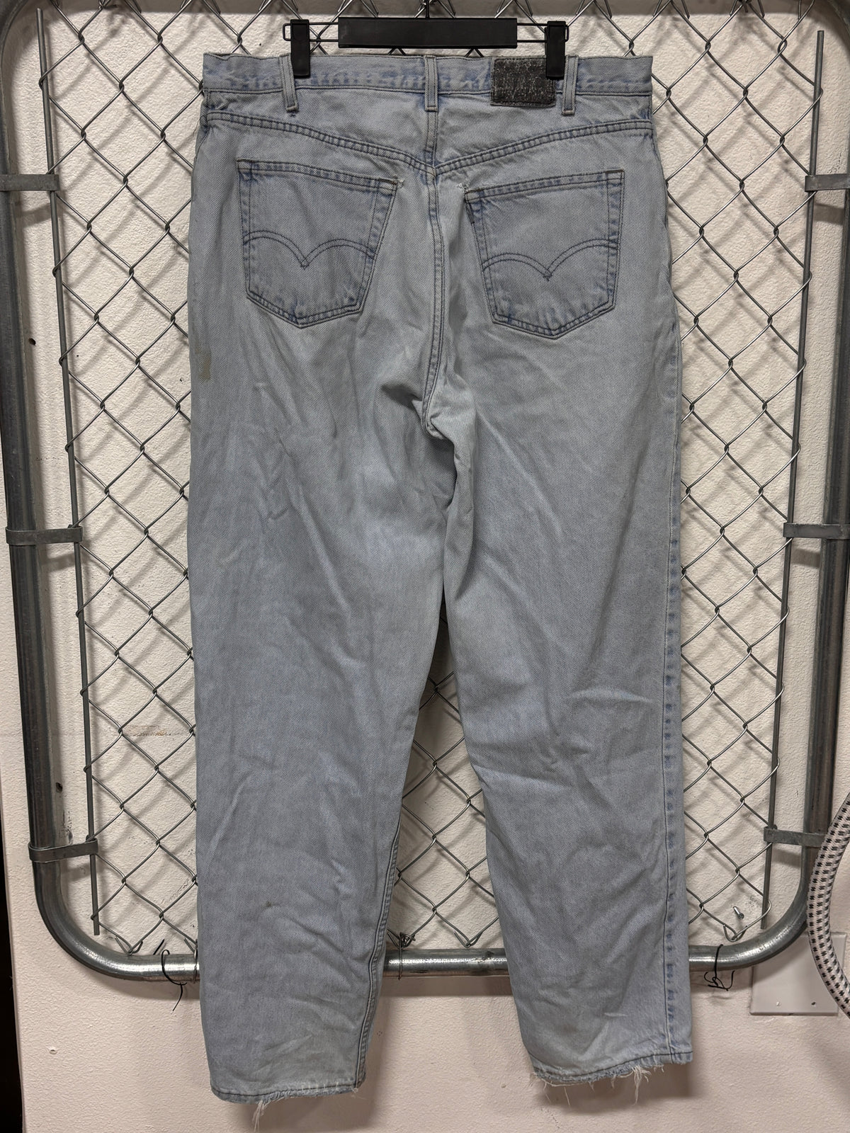 Vintage Levi's Silver Tab Loose Fit Baggy Light Wash Denim Jeans Size 36x34