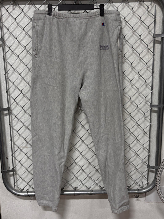 Vintage 90's Champion Reverse Weave Made in USA Grey Sweat Pants Size XL