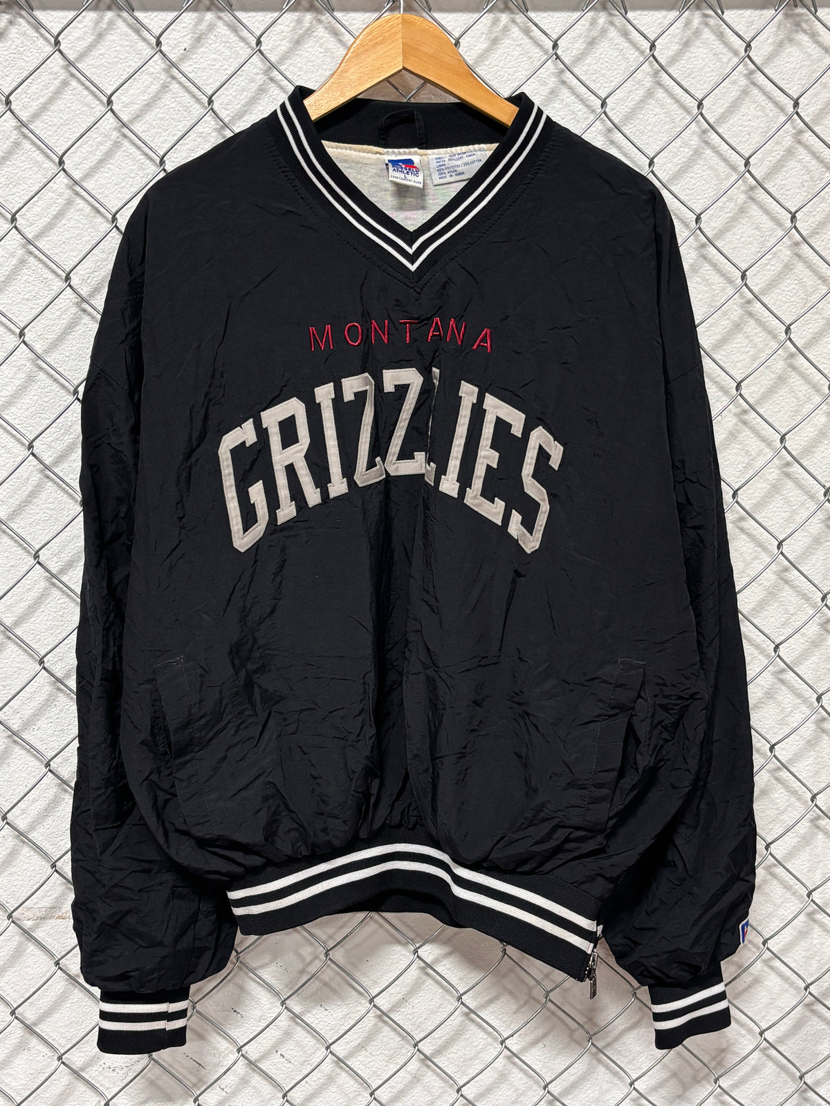 Vintage 90's Montana Grizzlies Russell Athletic Windbreaker Jacket Size Large