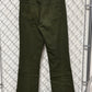 Vintage 70's Levi's Dark Green Sta Prest Pants Size 31x31