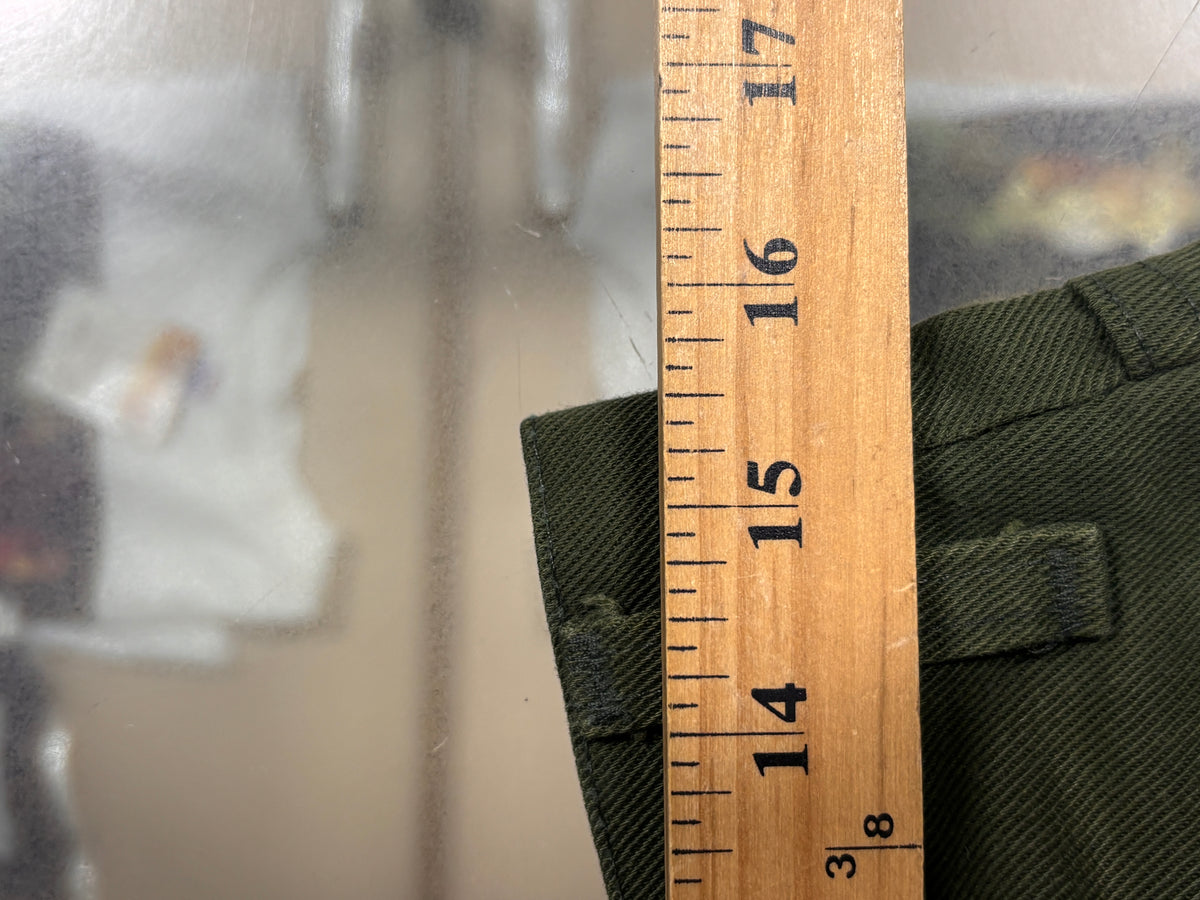 Vintage 70's Levi's Dark Green Sta Prest Pants Size 31x31