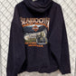 Y2K Harley Davidson Red Lodge Montana Blue Hoodie Size 3XL