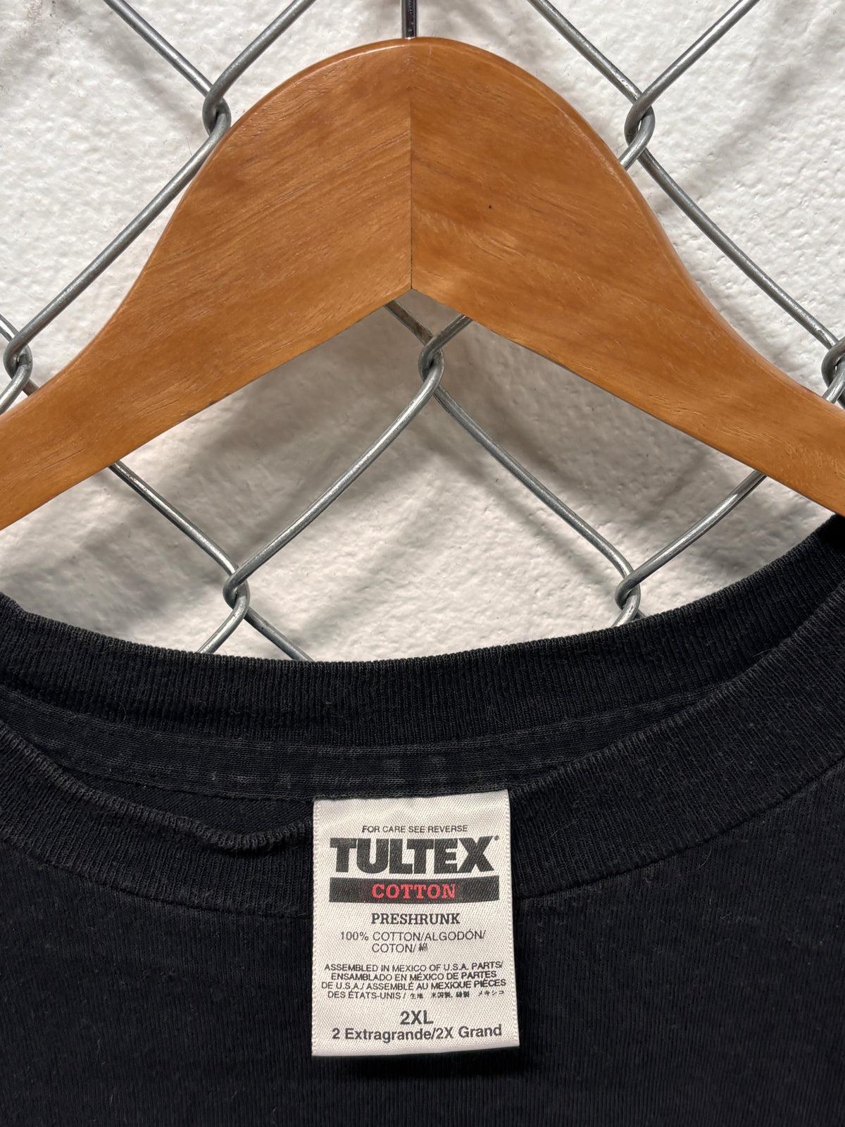 Vintage 90's Tultex Walleye Fishing Black Graphic Tee Size XXL