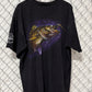 Vintage 90's Tultex Walleye Fishing Black Graphic Tee Size XXL