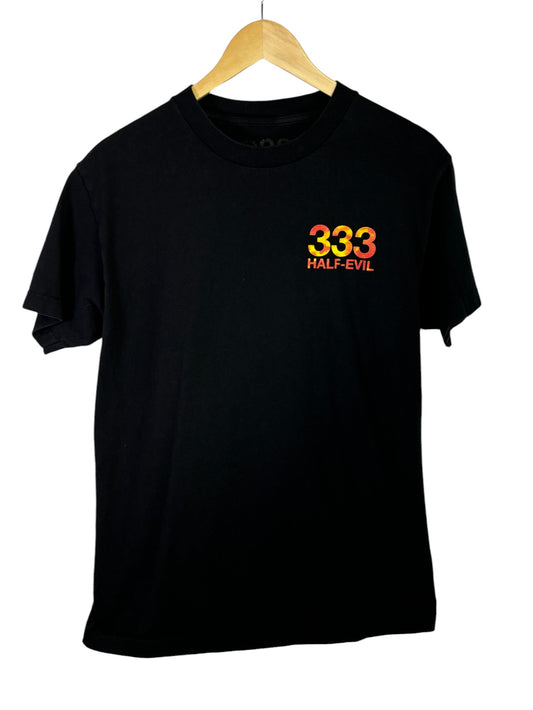 333 Half Evil Classic Logo Graphic Tee Size Medium