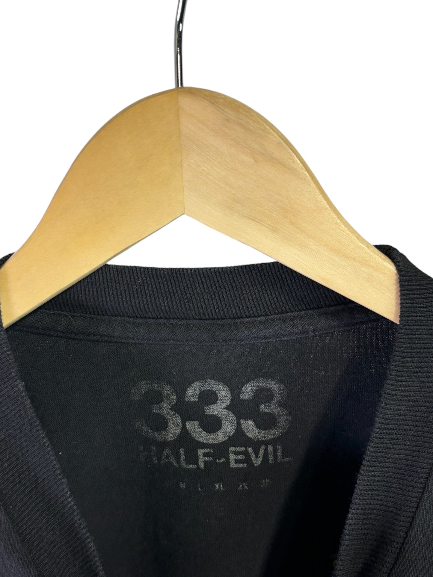 333 Half Evil Classic Logo Graphic Tee Size Medium