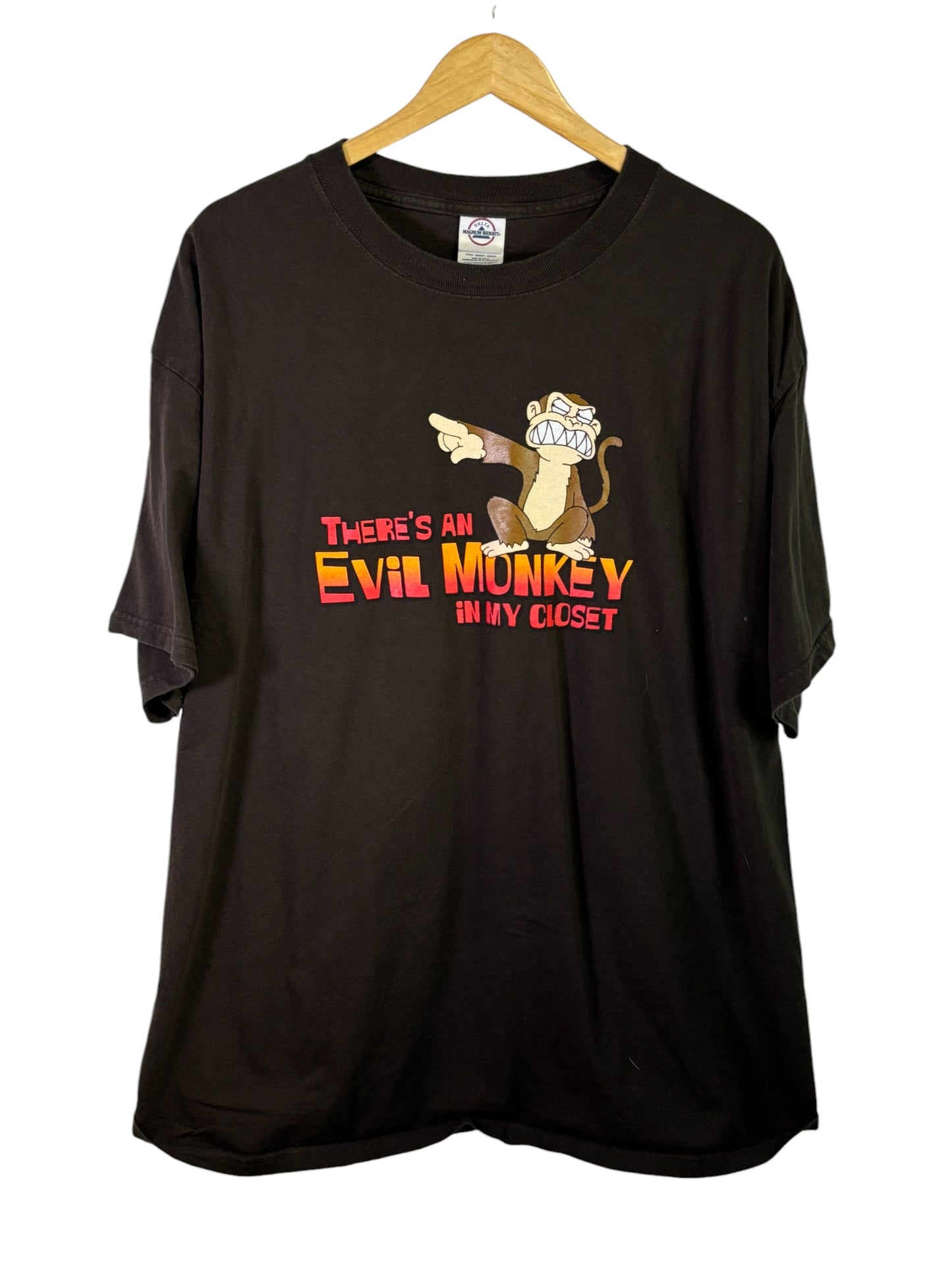 2006 Family Guy Evil Monkey in the Closet Cartoon Graphic Tee Size XL