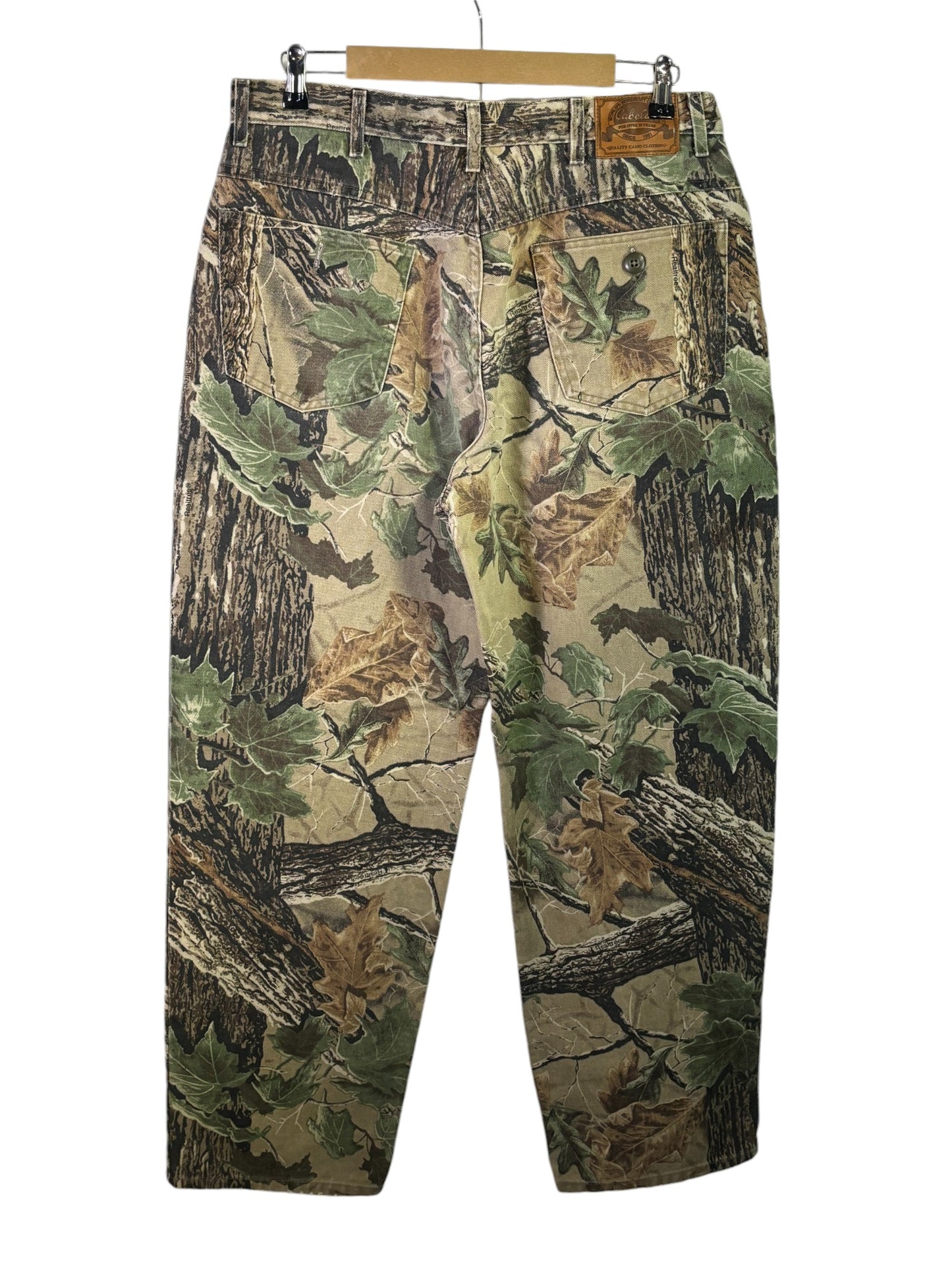 Vintage Cabelas Hunters Camo Cargo Pants Size 34x30