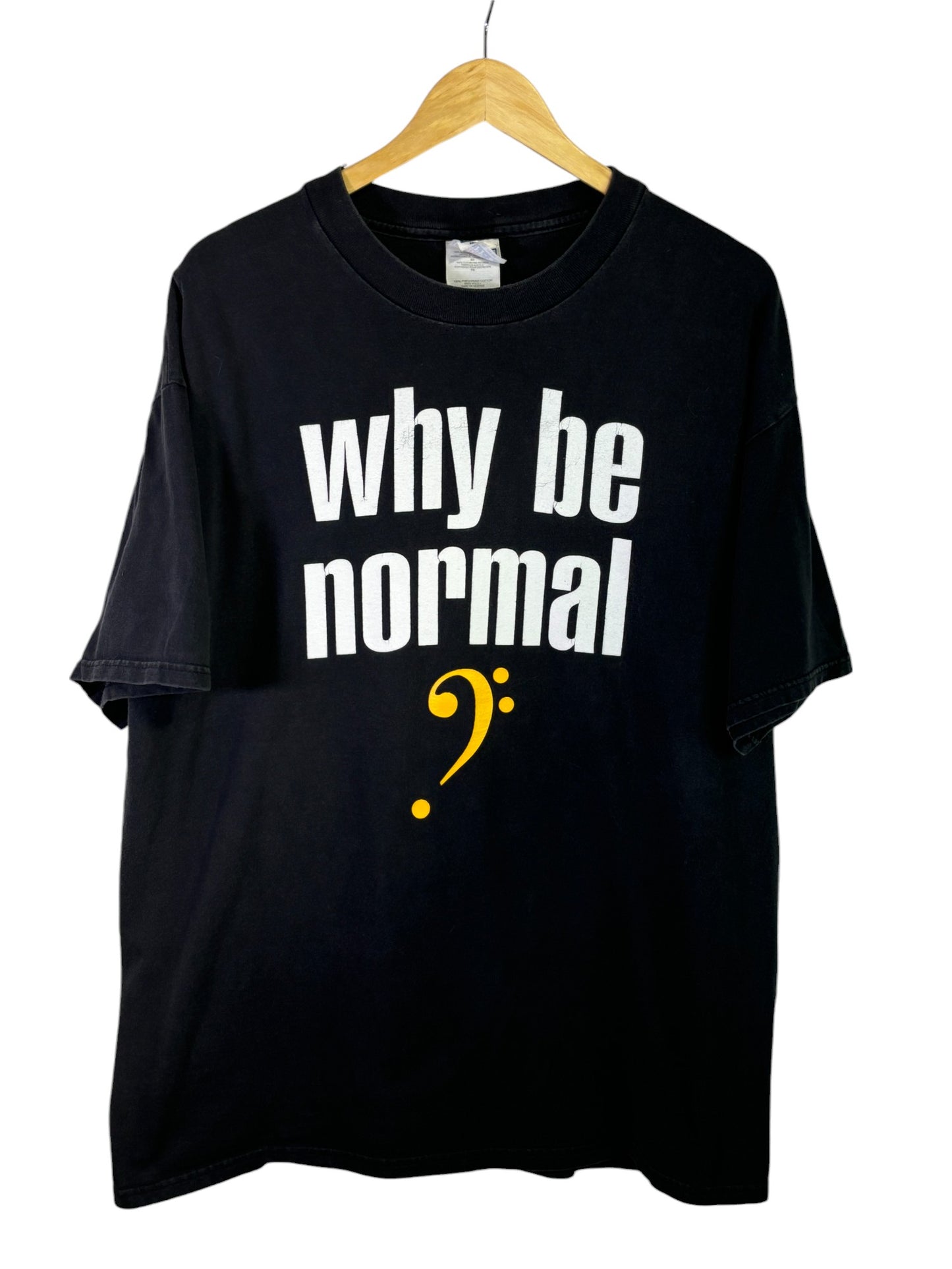 Vintage Why Be Normal Music Band Graphic Tee Size XL