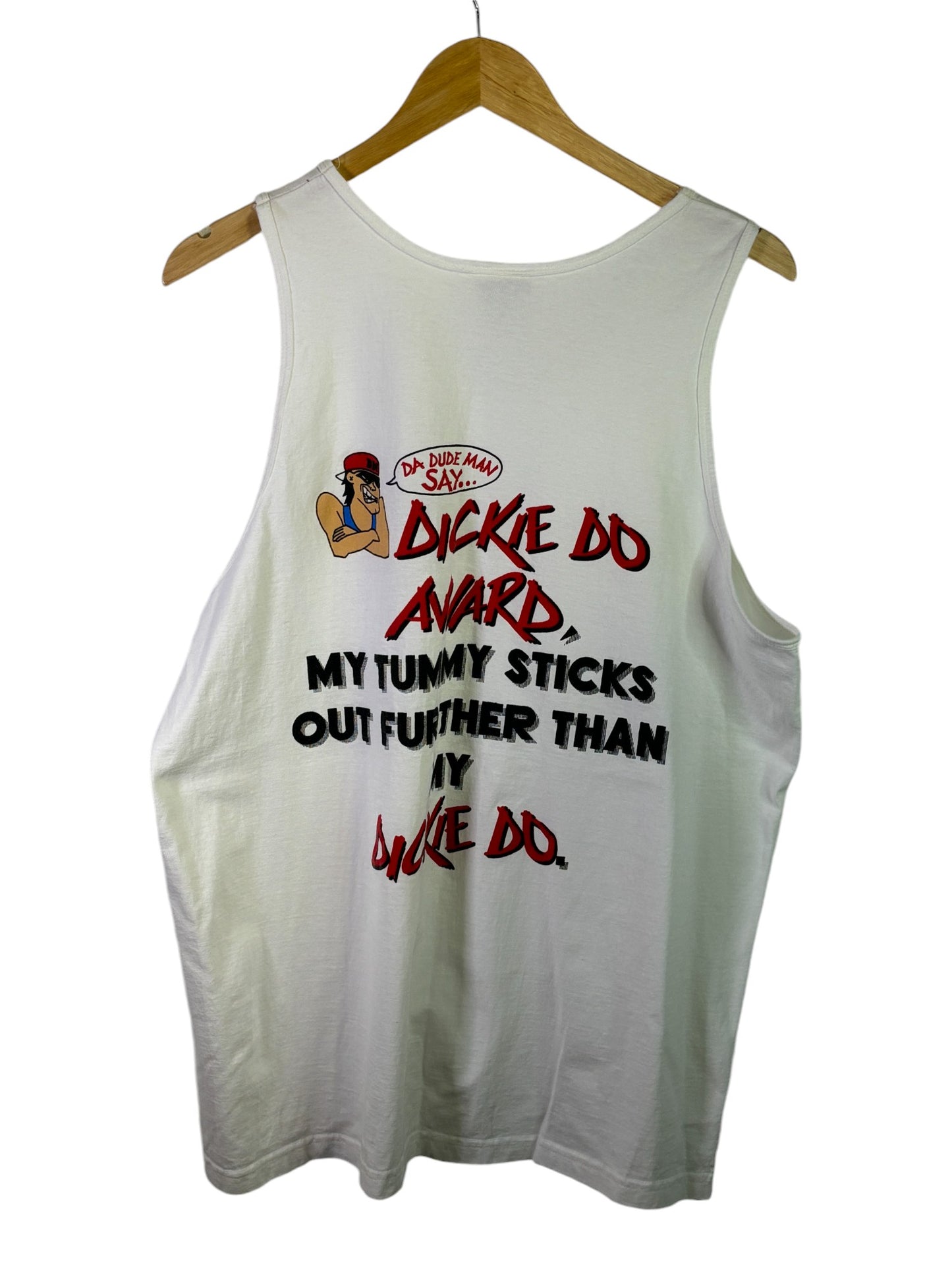 Vintage 90's Dude Man Dickie Do Award Tank Top Size Large