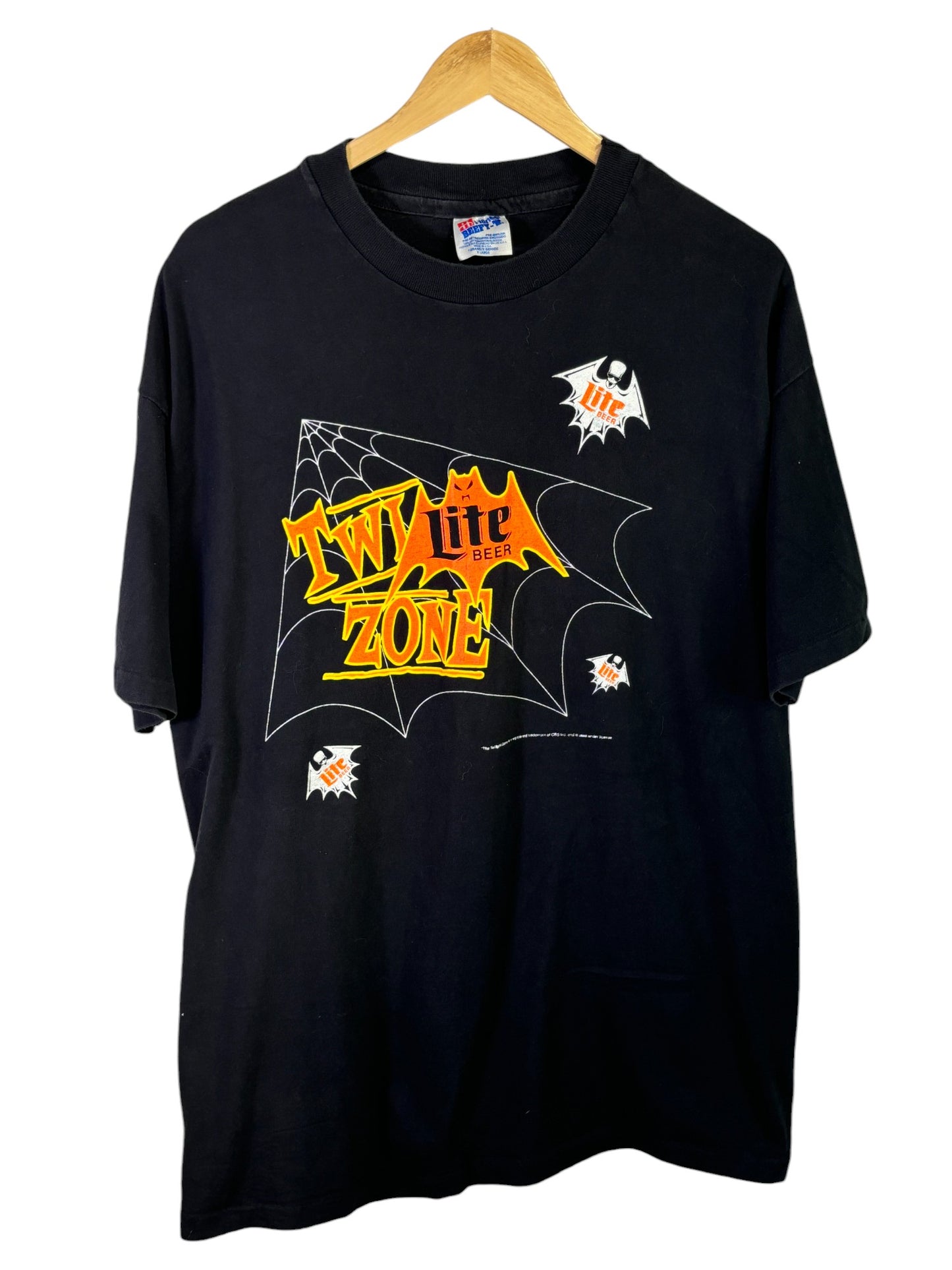 Vintage 90's Twilight Zone Miller Light Halloween Promo Tee Size XL