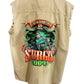 Harley Davidson Sturgis Biker Cutoff Button Up Shirt Size Large