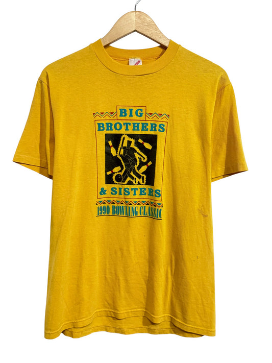 Vintage 1990 Big Brothers & Sisters Bowling Classic Tee Size Large