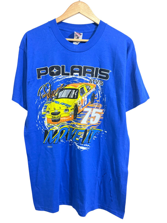 Vintage Polaris ATV's NASCAR Racing Graphic Tee Size Large