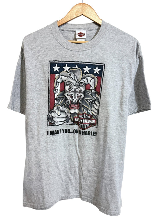 Harley Davidson Singapore I Want You Biker Graphic Tee Size XL
