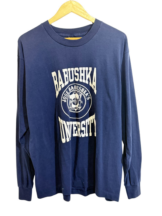 Vintage 90's Babushka University Long Sleeve Shirt Size XL