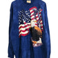 Vintage Y2K The Mountain American Flag Bald Eagle Shirt Size XXL