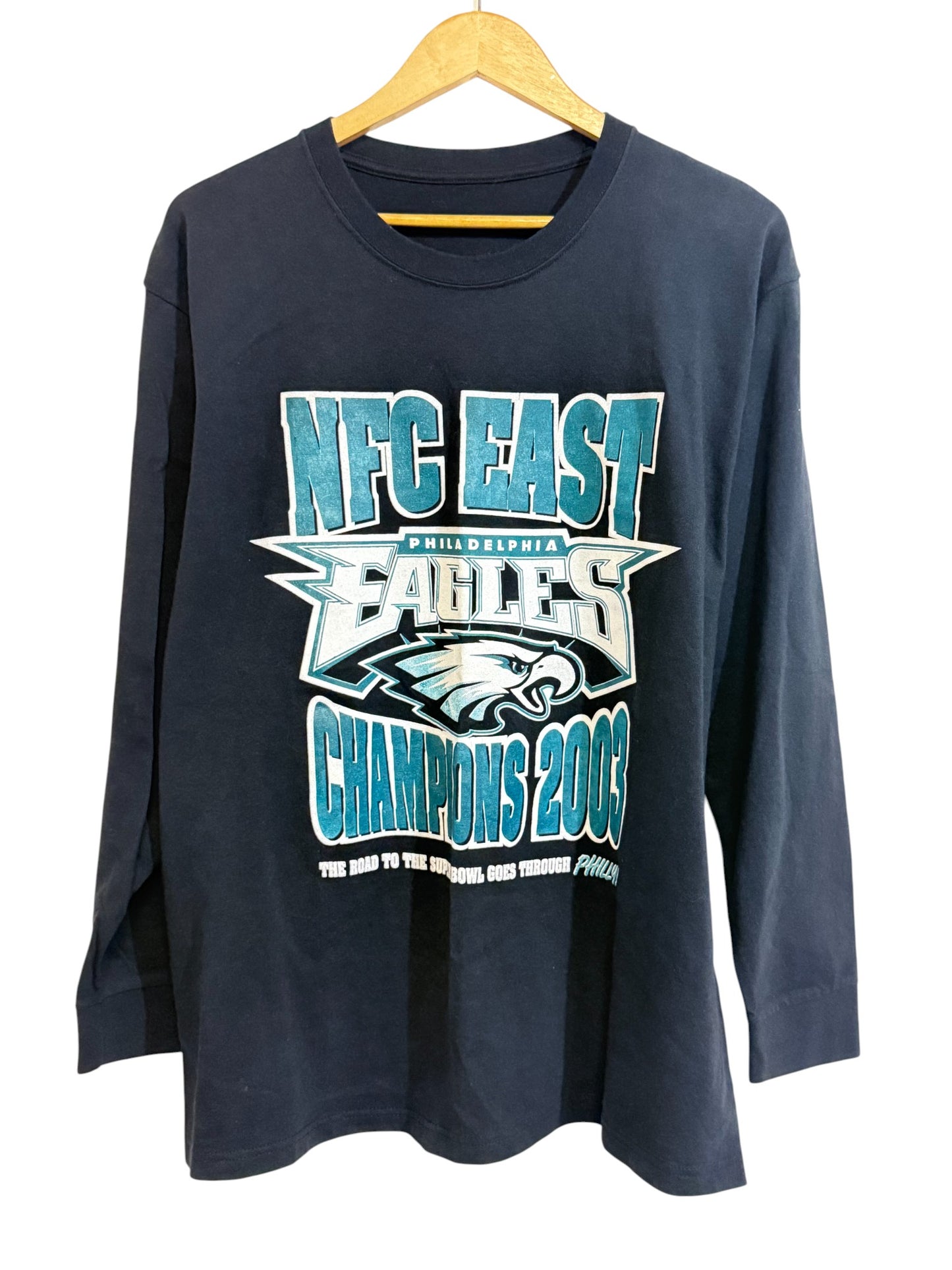 Vintage Y2K Philadelphia Eagles NFC East Champions Shirt Size Large