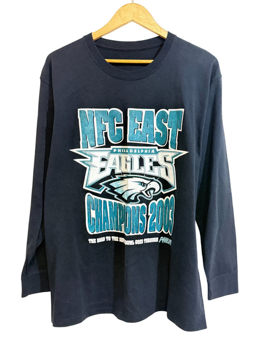 Vintage Y2K Philadelphia Eagles NFC East Champions Shirt Size Large