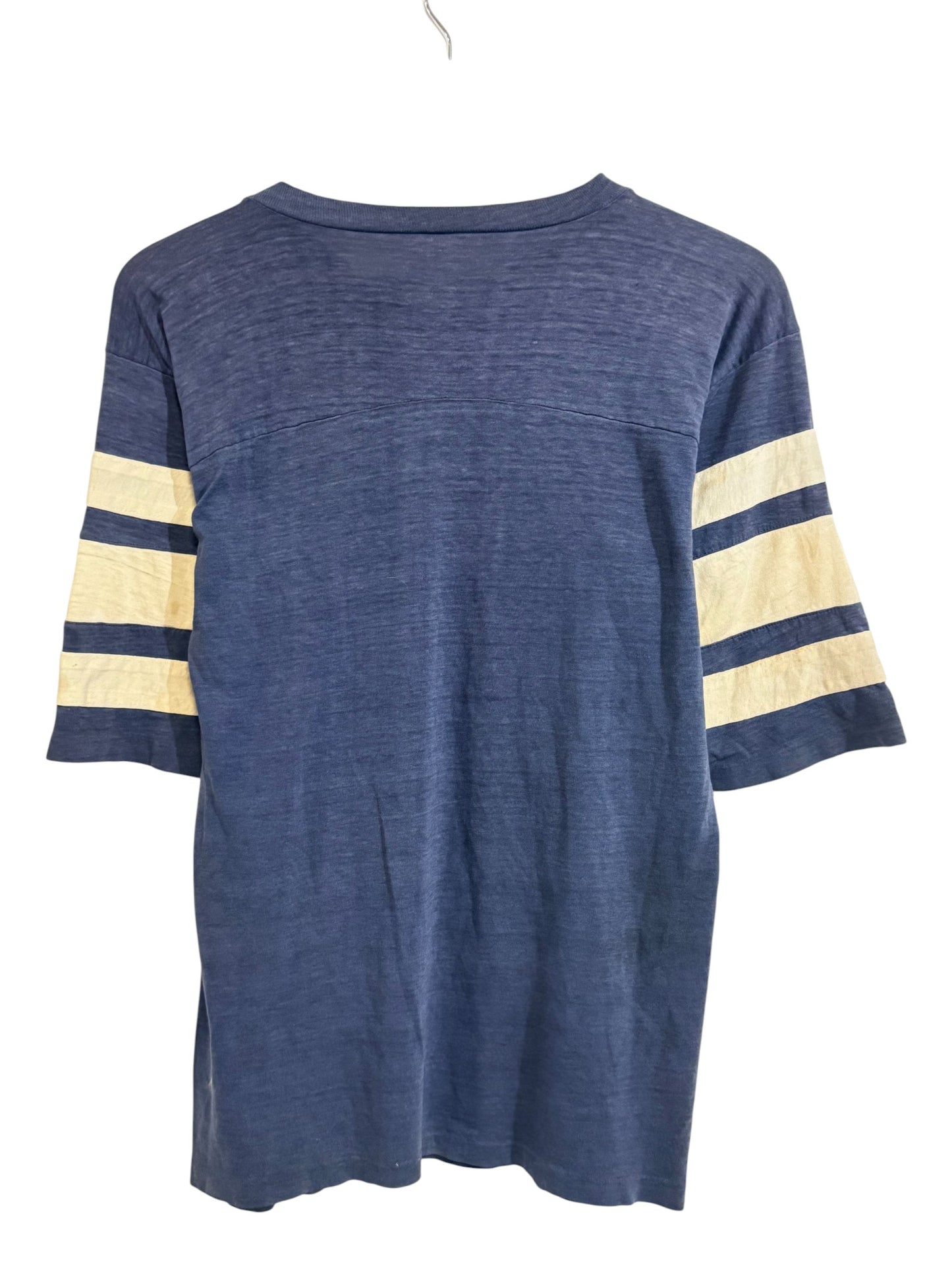 Vintage 80's Dallas Cowboys 3/4 NFL Logo Graphic Tee Size Medium
