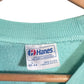 Vintage 90's Hanes Light Blue Blank Crewneck Sweater Size Large