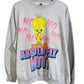 Vintage 90's Looney Tunes Tweety Bird Absolutely Not Sweater Size Large