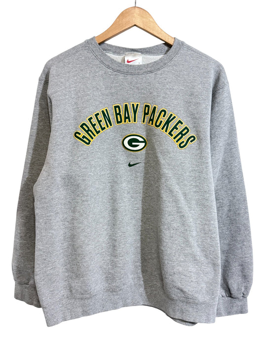Vintage 90's Nike Green Bay Packers Center Swoosh NFL Sweater Size Large