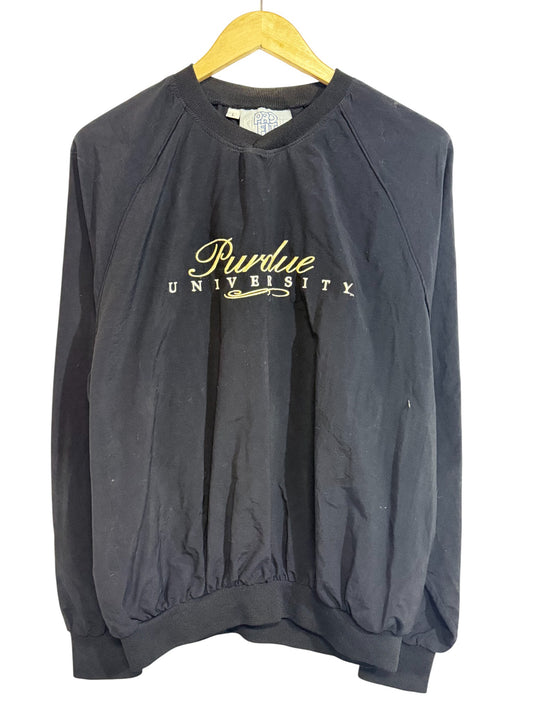 Vintage 90's Purdue University Windbreaker Pullover Jacket Size Large