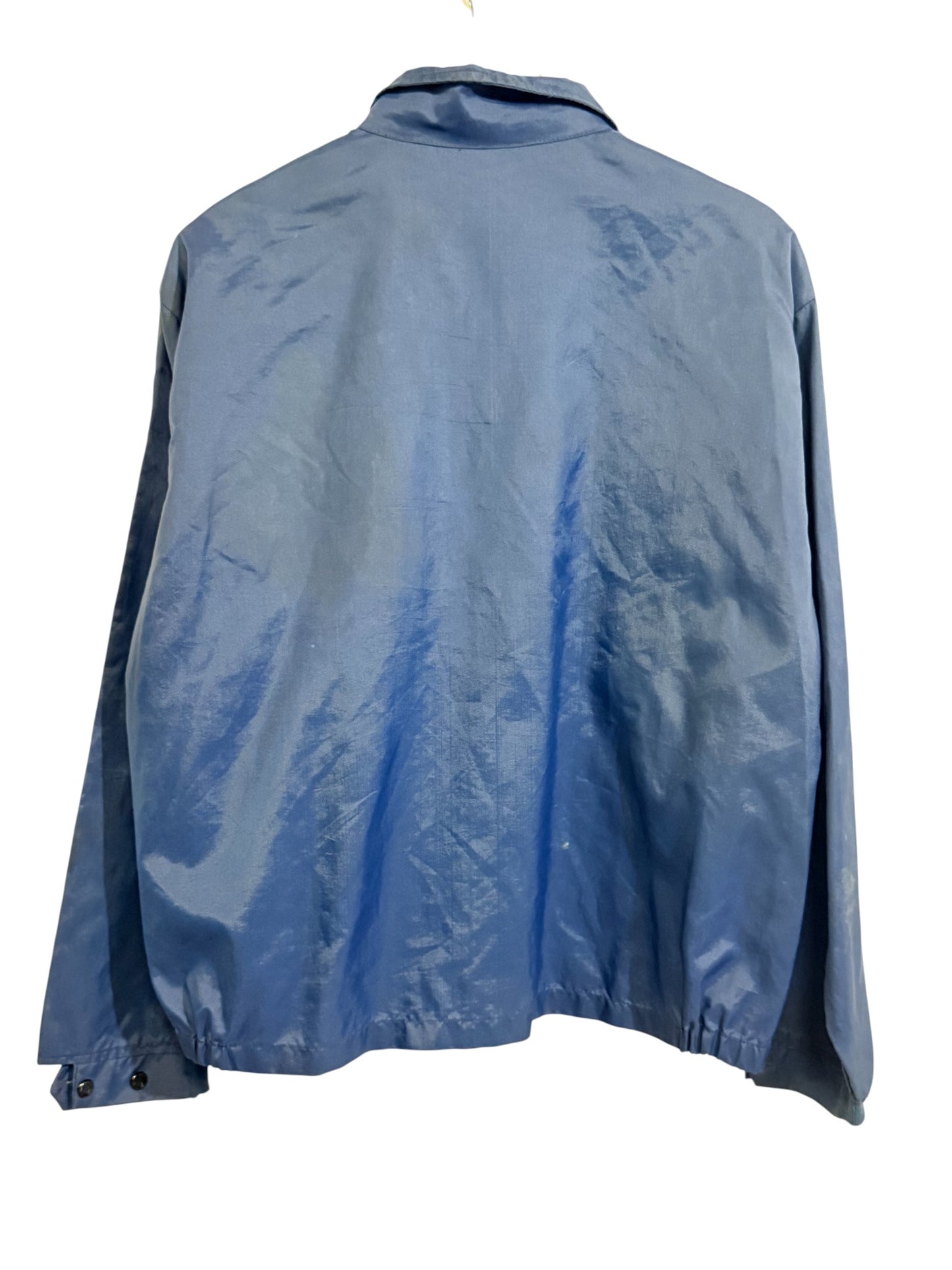 Vintage 70's Napa Auto Parts Blue Zip Up Jacket Size Large