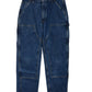 Vintage Carhartt Denim Double Knee Carpenter Jeans Size 33x34