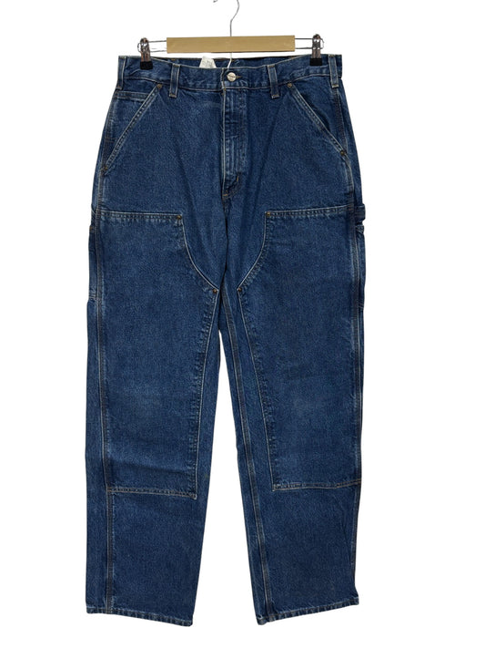 Vintage Carhartt Denim Double Knee Carpenter Jeans Size 33x34