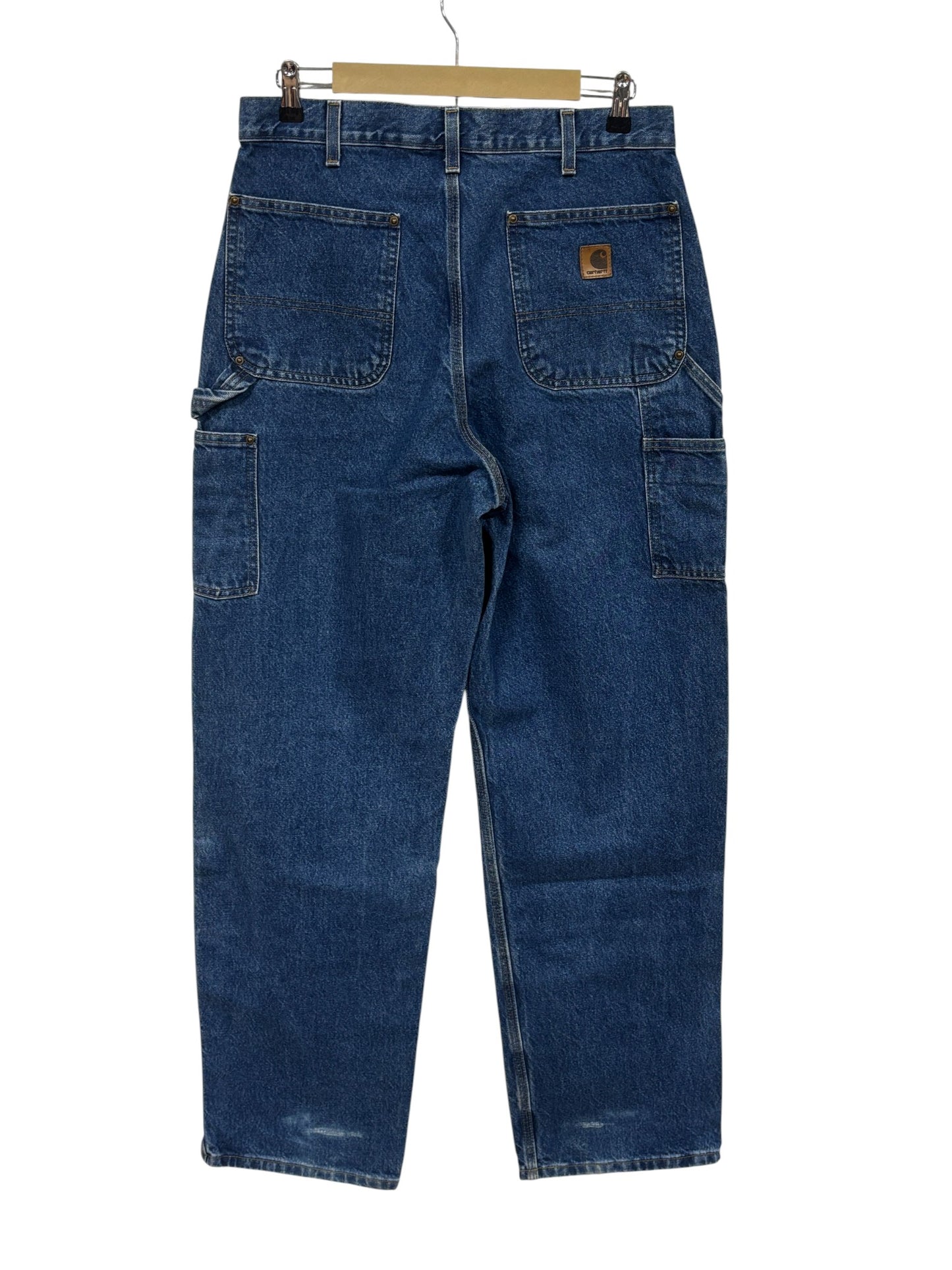 Vintage Carhartt Denim Double Knee Carpenter Jeans Size 33x34