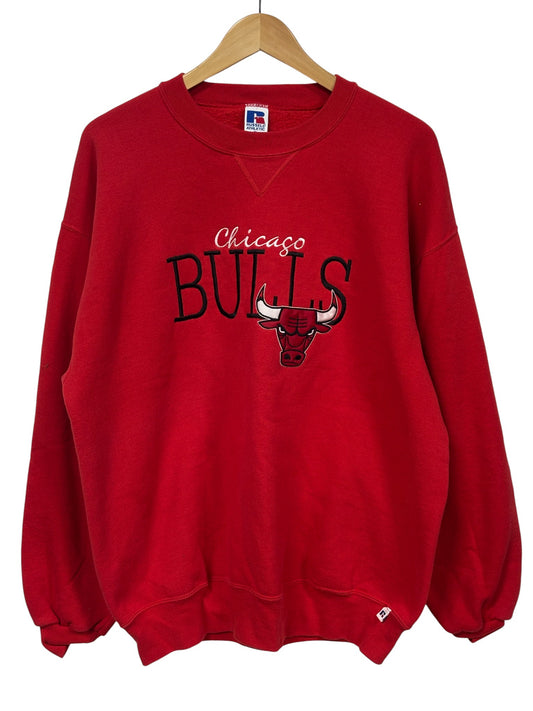 Vintage 90's Russell Athletic Chicago Bulls NBA Logo Sweater Size XL