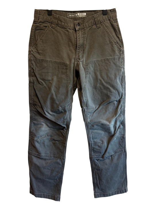 Carhartt Moss Green Double Knee Carpenter Pants Size 30x28