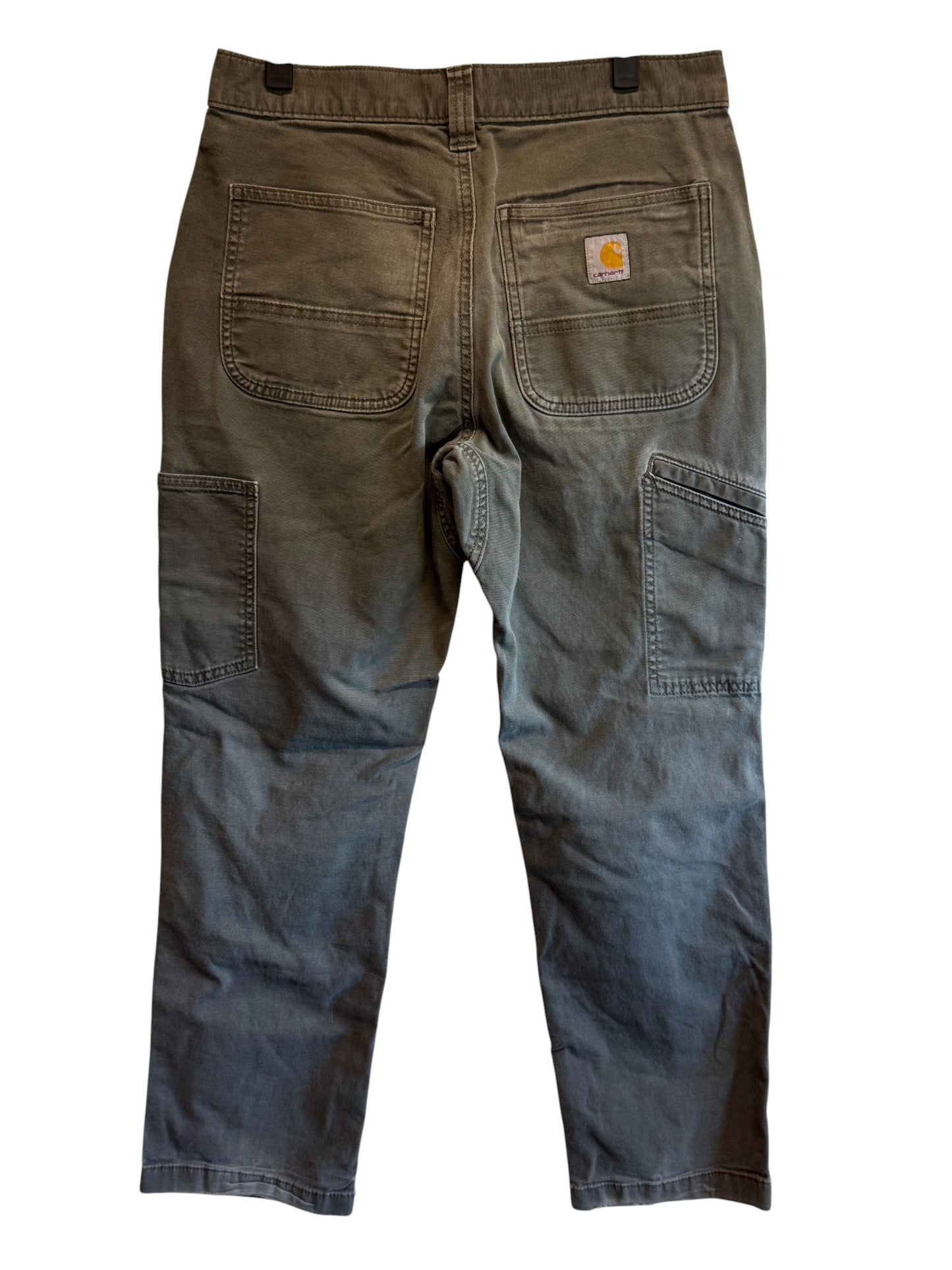 Carhartt Moss Green Double Knee Carpenter Pants Size 30x28