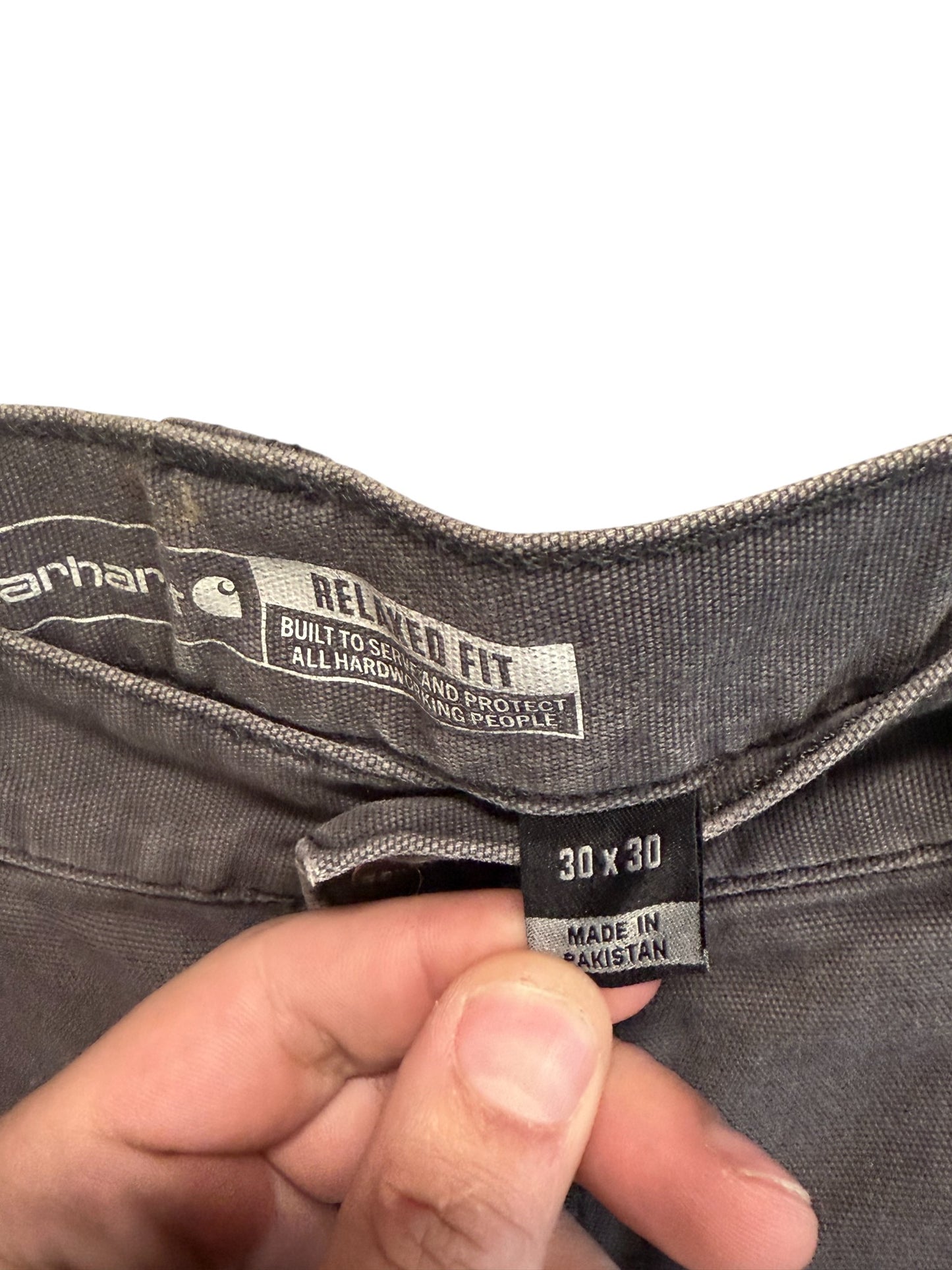 Carhartt Grey Double Knee Carpenter Pants Size 30x29