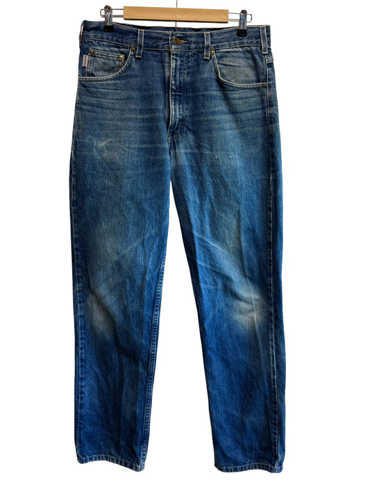 Carhartt Faded Denim Carpenter Jeans Size 33x32