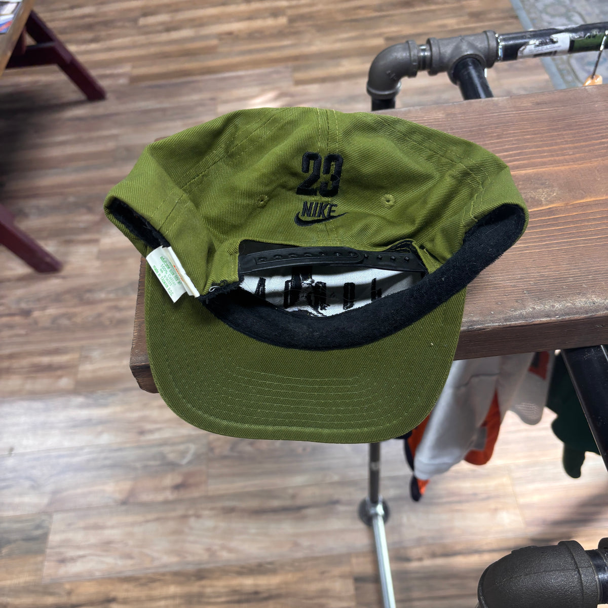 Vintage 90's Nike Air Jordan Green Jumpman Snapback Hat