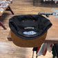 Supreme Classic Logo Suede Brim Black Snapback Hat