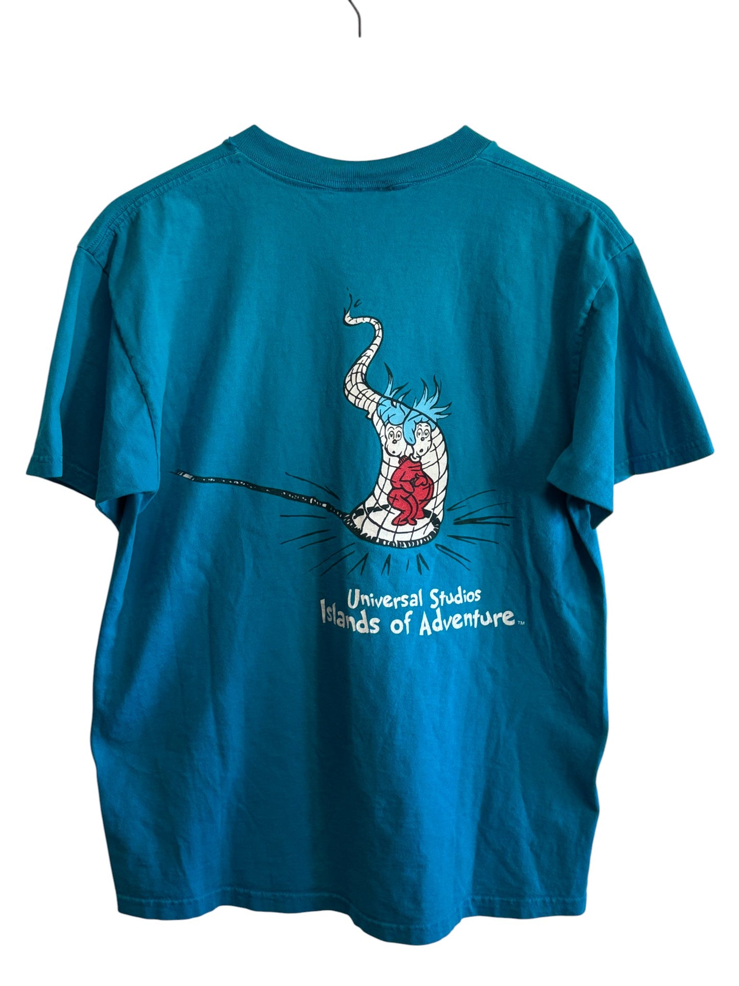 Vintage Dr. Seuss Thing 1 Thing 2 Cat in the Hat Cartoon Tee Size Medium