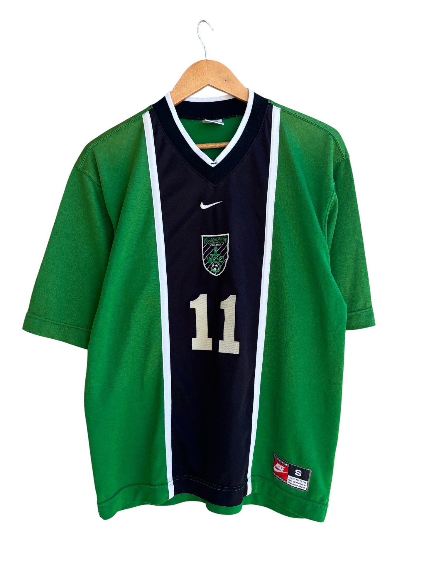 Vintage Nike Williamsburg Soccer Club Virginia #11 Jersey Size Small