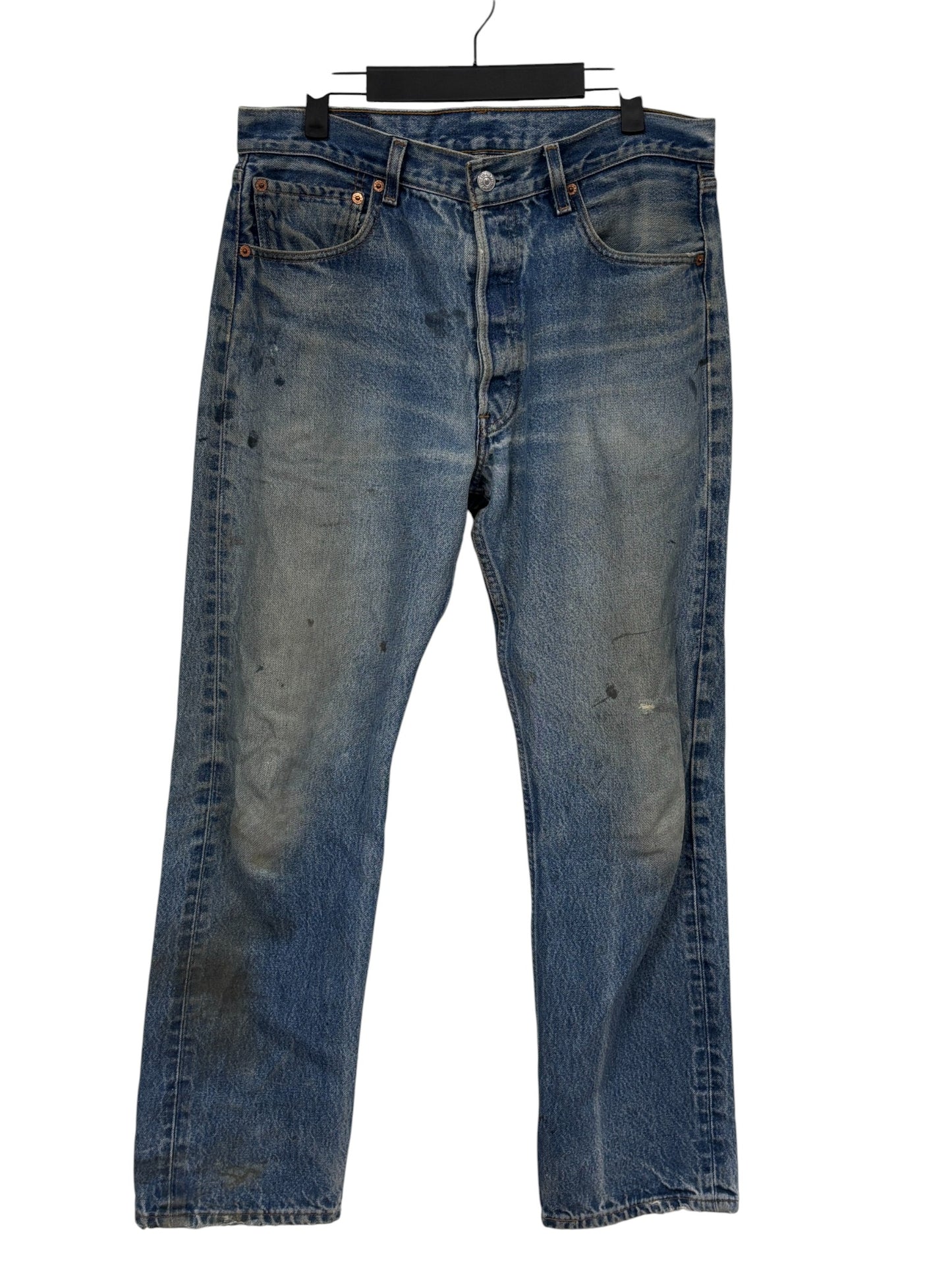 Vintage 90's Levi's 501xx Medium Wash Distressed Jeans Size 32x30