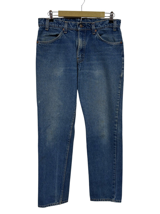 Vintage 90's Levi's Made in USA 506 Orange Tab Denim Jeans Size 33x30