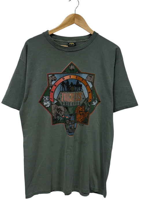 Vintage 1993 Montana ZooGrass Festival Nature Graphic Tee Size Large
